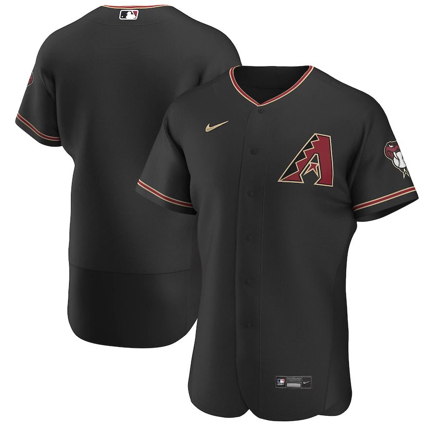 Men Arizona Diamondbacks Nike Black Alternate Authentic Team MLB Jersey->arizona diamondback->MLB Jersey